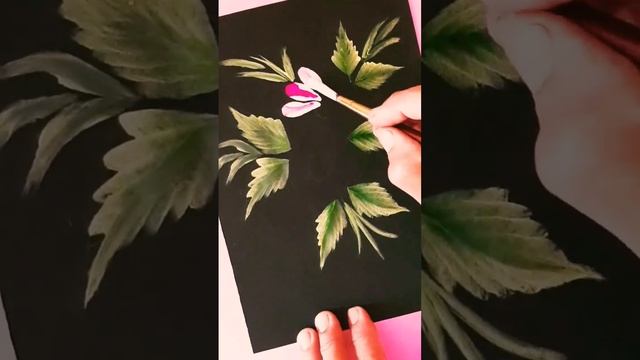 One stroke flower painting#asmr #youtubeshorts #shorts #art #trendingshorts смотреть онлайн