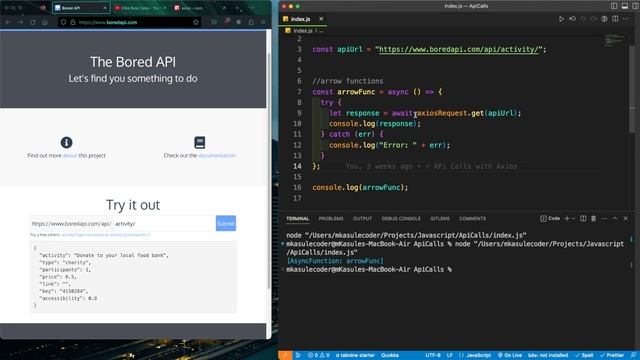 Using Axios API to Request data from an API Endpoint смотреть онлайн