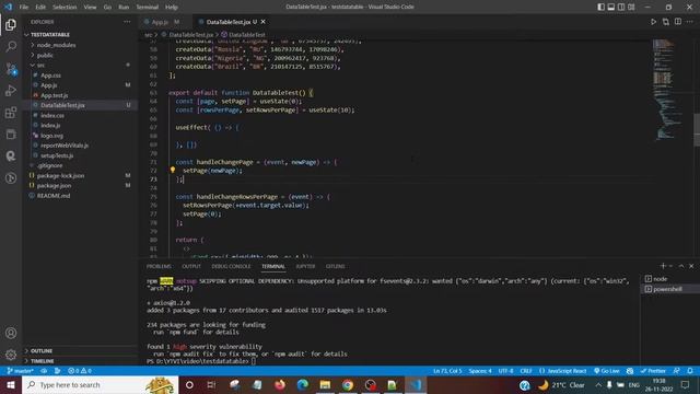 How to create Data Table with Pagination in React JS in Hindi | Data From REST API смотреть онлайн