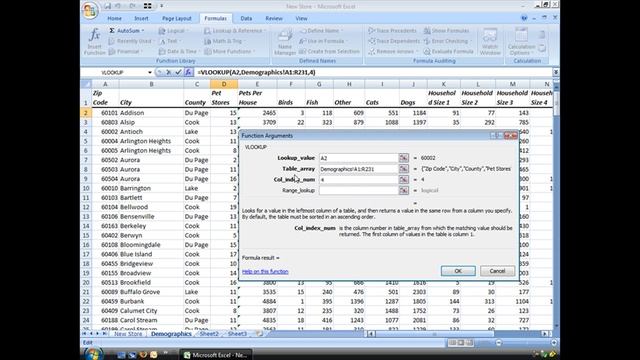 Excel Functions: VLOOKUP смотреть онлайн