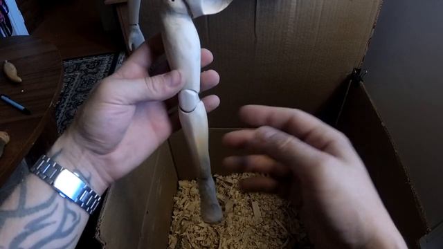 Шарнирная кукла из дерева. Часть 2 -Тело и сборка. смотреть онлайн
