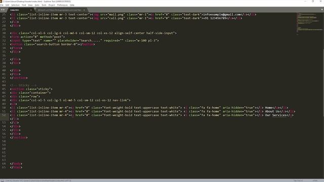 Step-by-Step Guide For Header Design With HTML, CSS, Bootstrap 4.1, and Font Awesome смотреть онлайн