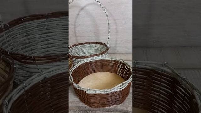 3 новинки! Плетеные корзины оптом смотреть онлайн