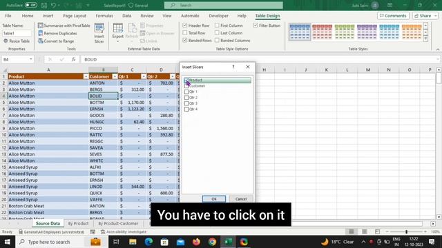 Filter by slicer in excel  LEARNERS HUB  excelforjob excelfunction education exceltricks
