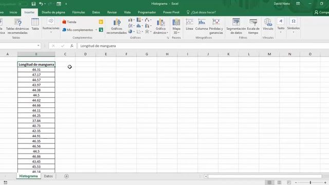 Histograma en Microsoft Excel 2016 смотреть онлайн