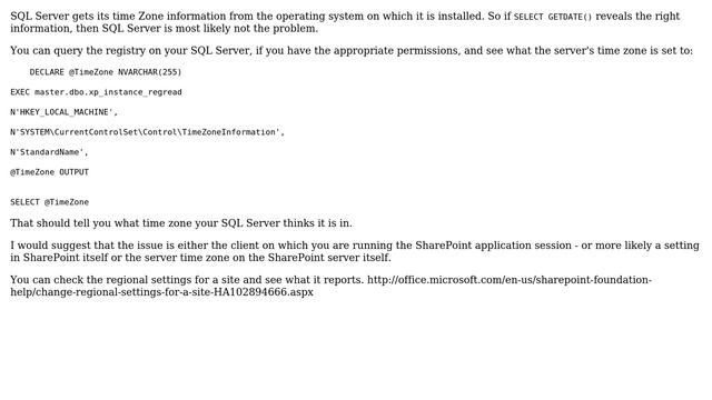 Databases: SQL Server and SharePoint time problem (2 Solutions!!) смотреть онлайн