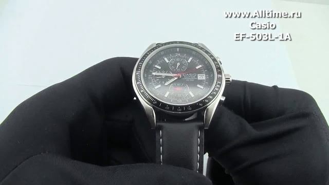 Мужские японские наручные часы Casio Edifice EF-503L-1A смотреть онлайн