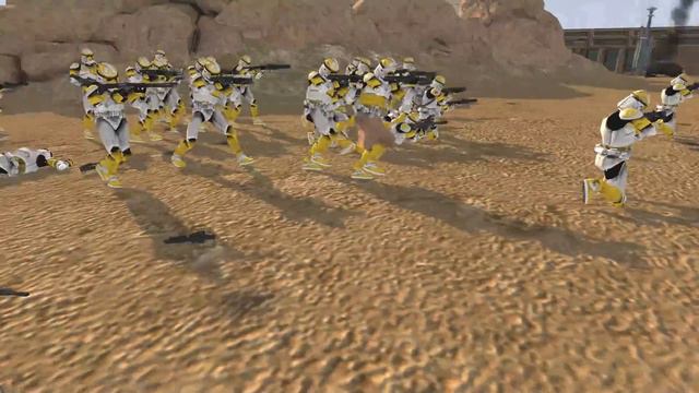 Ultimate LAAT Gunship Perimeter Defense! - Men of War: Star Wars Mod Battle Simulator смотреть онлайн