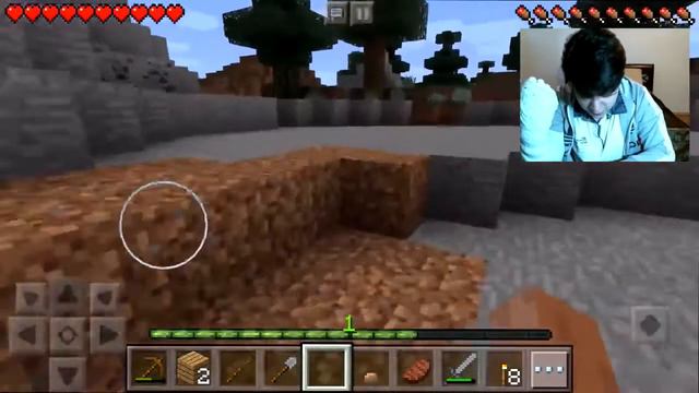 Выживание в minecraft PE 0.15 #2 - основы выживания. СТРОИМ ПЕРВЫЙ ДОМ ОТ МОНСТРОВ! смотреть онлайн