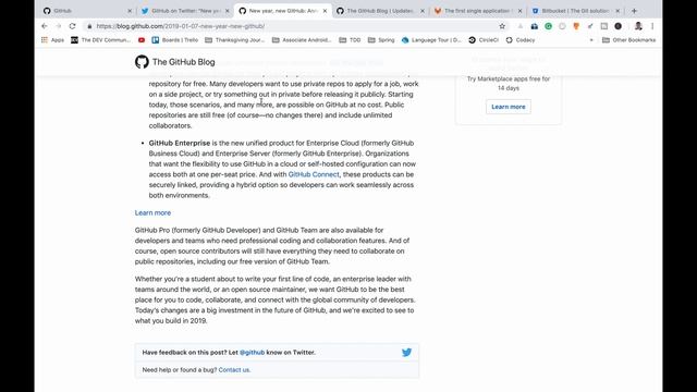 GitHub Announces Unlimited Free Private Repos смотреть онлайн