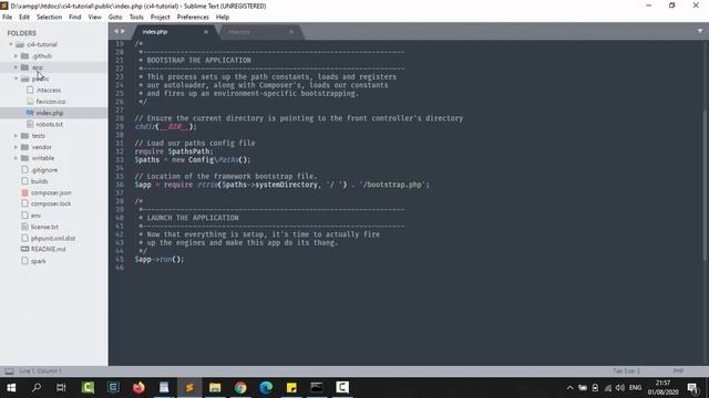 Tutorial Codeigniter 4 - #9 Struktur Folder смотреть онлайн