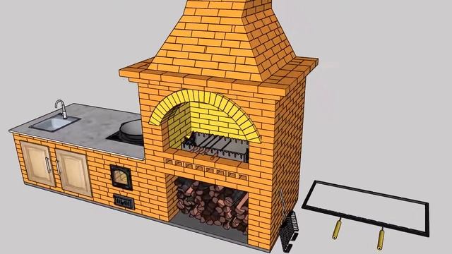 Уличный комплекс барбекю смотреть онлайн