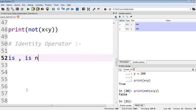#17 Python Tutorial for Beginners | Logical Operators | Identity Operators | Membership Operators смотреть онлайн