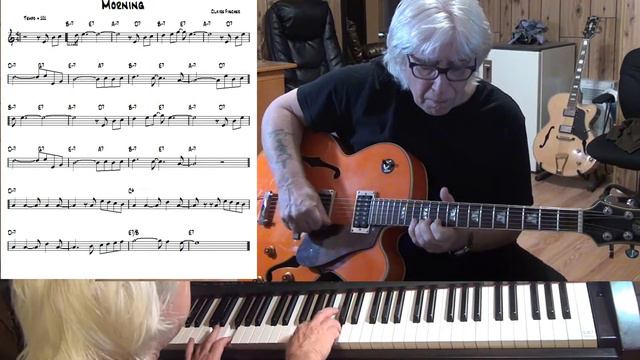Morning - Jazz guitar & piano cover ( Claire Fischer ) смотреть онлайн