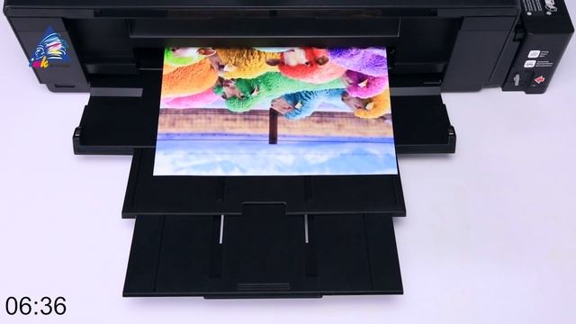 Стресс-тест принтера Epson L1800: печать фотографий А3. Качество "Фото" смотреть онлайн