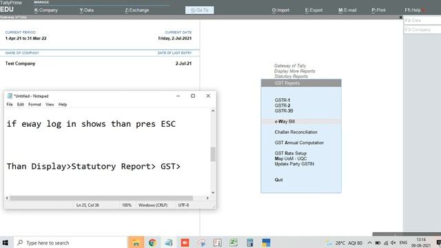 How to Export Sale Invoice details in Json format For Ewaybill in Tally Prime смотреть онлайн