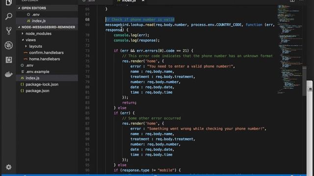 Build SMS Appointment Reminders using Node.js in 5 minutes смотреть онлайн