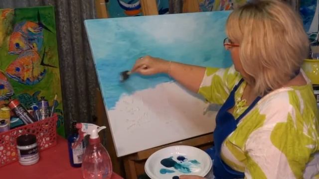 Lyn Olsen soft blue underwater background tutorial смотреть онлайн