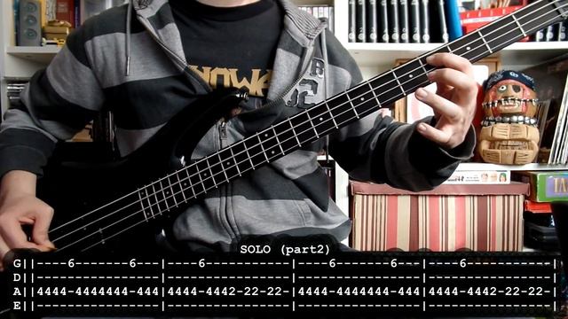 MANOWAR - Gloves of metal 🦾 (bass cover w/Tabs & lyrics) смотреть онлайн