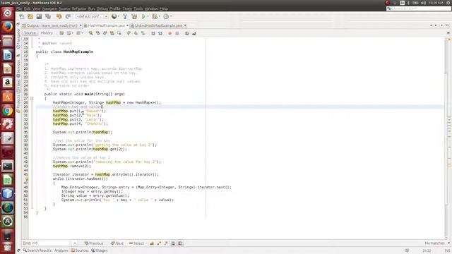 How to write a sample LinkedHashMap program in Java using NetBeans? in Tamil смотреть онлайн