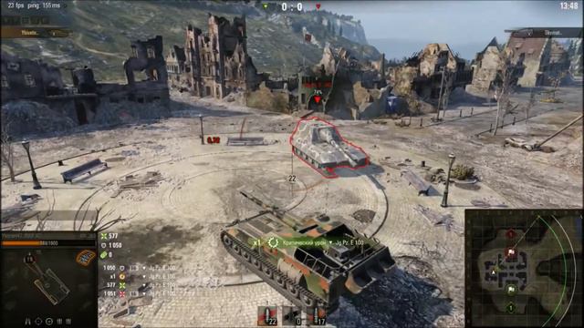 ПТ-САУ Об 263 против JagPz E-100 смотреть онлайн