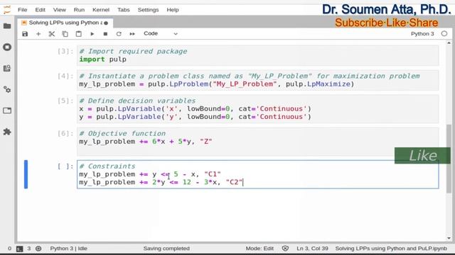 Solving linear programming problems (LPPs) using Python PuLP || Optimization using PuLP смотреть онлайн