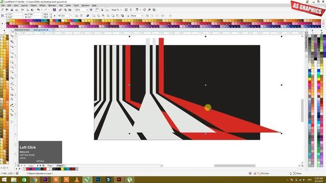 CorelDraw x7 Tutorial - Abstract Wallpaper Design | by As Graphics смотреть онлайн