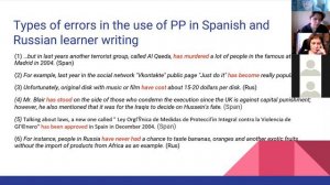 Present perfect in Russian and Spanish