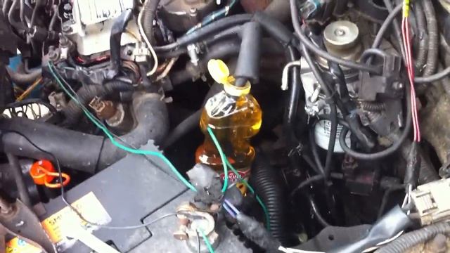 Diesel engine work at "shop oil" Тойотовский дизель на магазинном масле. смотреть онлайн