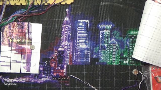 Вышивка крестом. Ночной город. Н -16. Сделай своими руками. Этап 8. Мои планы. Новости. Needlework. смотреть онлайн