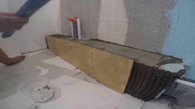 Облицовка короба плиткой в ванной комнате. Ремонт квартир в Оренбурге #рдк56 смотреть онлайн