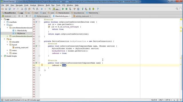 Android App Development for Beginners | Lecture 44 | Bound Services Example смотреть онлайн