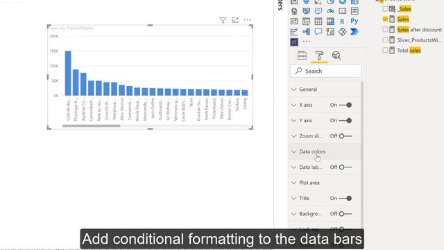 Conditional format a line chart in Power BI смотреть онлайн