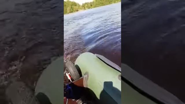 BoatMaster 310К, Меркури 9.9лайт.Решение проблемы поднятием транца на 4см. смотреть онлайн