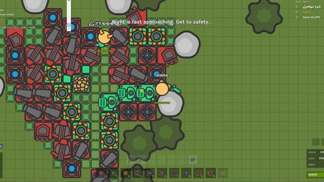 Zombs io Xtreme Base 4 player смотреть онлайн