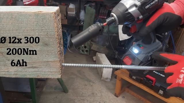 Parkside Náhrada Rázový Utahovak GRAPHITE 58G024 Maximálna Sila 200Nm A 6Ah Akumulátor