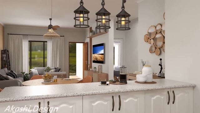 Beautiful 3 Bedroom House Design With Floor Plan смотреть онлайн