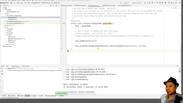 How to Add Google Map to Android Application (Java) смотреть онлайн