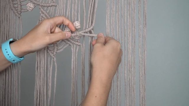 DIY Macrame Tutorial: Cherry Blossom Inspired Wall Hanging for Beginners/Intermediate Knotters! смотреть онлайн
