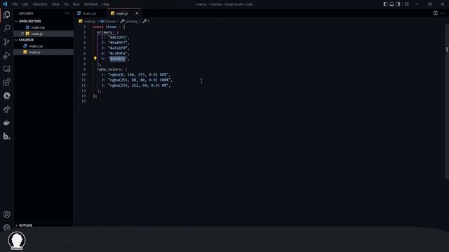 See hex color code in js | Color Hightlight vscode extension смотреть онлайн