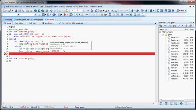 Simple PHP Strategy Game - Part 15: Player Stats Page смотреть онлайн