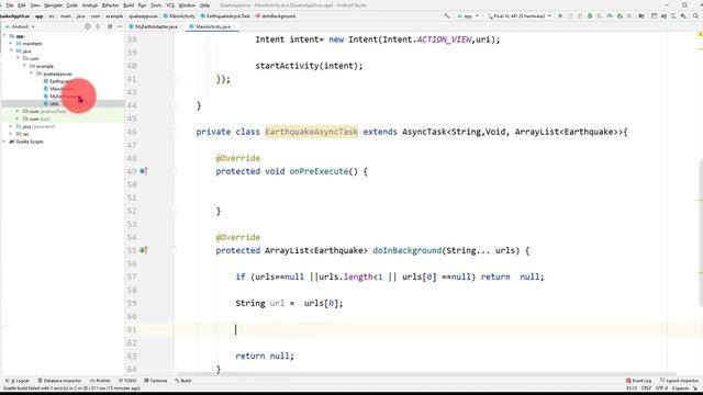 Lecture 13 Add AsyncTask To Our App QuakeAppUcas смотреть онлайн