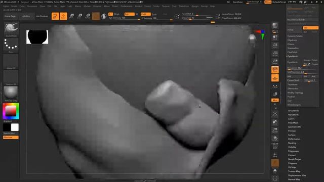 Кот самурай 3D модель. ZBrush 2020 смотреть онлайн