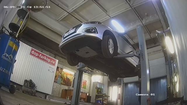 Установка фаркопа на Hyundai Solaris 2017 год. Leader Plus арт. H228-A