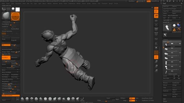 Sculpt Pants & Loin Cloth For A Viking Miniature Using ZBrush (Step-by-step Tutorial)