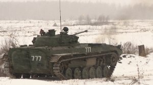 Стрельба из БМП-2 на полигоне под Борисовом