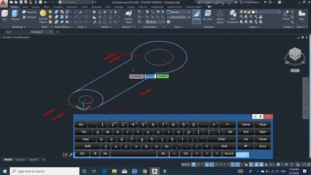 Autocad 3D JPG,Color,Dimension basic works knowledge 2020 Tutorial part 2 смотреть онлайн