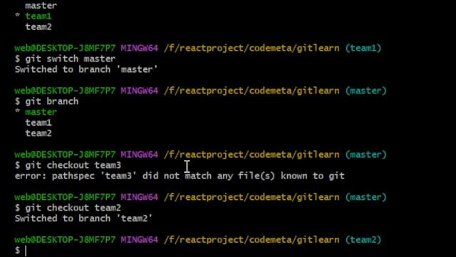 Git Tutorial: Git checkout Command Or Change Branch At The Time OF Create Git Bash смотреть онлайн