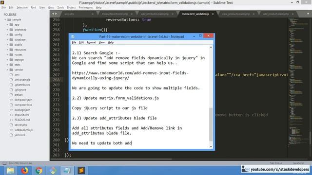 #16 Make E-commerce website in Laravel 5.6 | #27 Admin Panel | Products Attributes смотреть онлайн