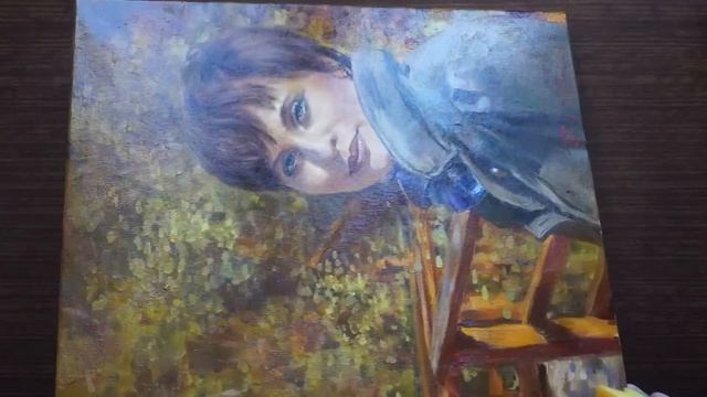 Покрытие картины лаком. смотреть онлайн